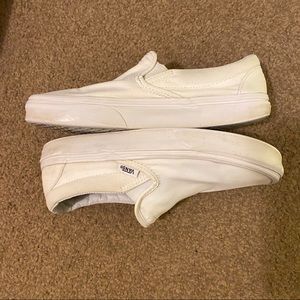 Vans White Slip-On